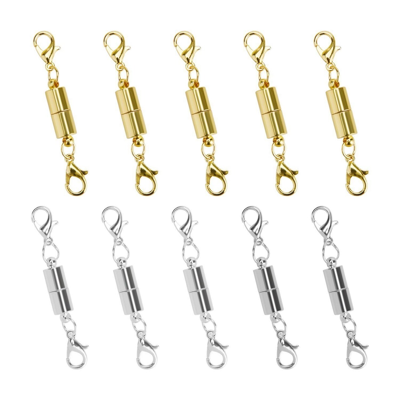 Gold & Silver Color Magnetic Lobster Clasp for Jewelry Necklace Bracelet